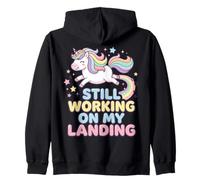 Still Working On My Landing Design Unicorno Felpa con Cappuccio