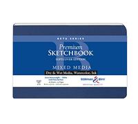 Stillman & Birn Beta Series - Blocco da disegno con copertina morbida, 21,6 x 14 cm, 270 g/m², carta bianca, superficie stampata a freddo