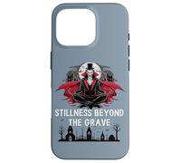 Stillness Beyond The Grave Citazione divertente Vampire Meditation Custodia per iPhone 16 Pro