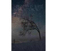 Stillness Is Where Magic Grows: Blank Aesthetic Notebook - Tree Silhouette Under a Starry Night Sky for Creative Souls