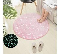 Stillshine. Luminoso Rotondo Tappeto Cartone Animato Tappeto di Peluche Soffice Scendiletto Gioco per Bambini Decorazione della Camera da Letto Pavimento Divano Scuola Materna (Colore 1,100cm)