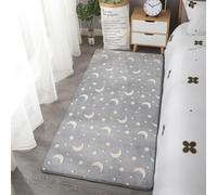 Stillshine. Luminoso Tappeto Cavalli Stelle Luna Geometria Tappeto in Peluche per Soggiorno Camera da Letto Bambini Decorazioni per la Casa Divano Cuscino in Velluto Rosa Grigio (Geometria,40×60 cm)