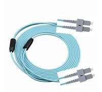 Stillshine. SC a SC OM3 Cavi a Fibra Ottica con Armatura in Acciaio Inossidabile, Fiber Optic Cable Sc to Sc (50/125 µm),Cavo Duplex multimodale (5 Metri)