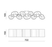 Applique Stilnovo Honey Medium Bianco