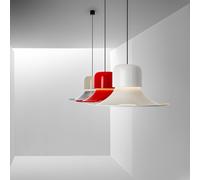 Stilnovo Campana LED sospensione, DALI-Push, rosso Stilnovo