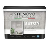 STILNOVO Cemento di Alta Qualità per Decorazione di Pareti, Piastrelle, Piani di Lavoro e Mobili - Effetto Cemento Bianco, 6 kg