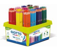 Stilnovo - Confezione per La Scuola Da 192 Matite a Pastello Colorate, 3.3Mm, 12