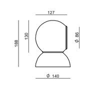 Stilnovo Gravitino applique a LED orientabile bianca Stilnovo