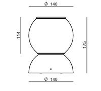 Stilnovo Gravitino plafoniera LED, orientabile, bianca Stilnovo