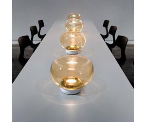 Stilnovo La Mariée lampada LED da tavolo oro/bianco Stilnovo