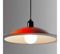 Stilnovo Lampiatta Lampadario Grande Bianco/Corallo