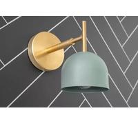 Stilnovo Moderno Ottone Sputnik 1950 Applique Italiana Lampada Da Parete