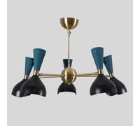 Stilnovo Stile 5 Braccio Multicolore Paralume Sputnik Luce Lampadario Armatura