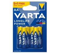 STILO AA LONGLIFE POWER VARTA - BLISTER 6 BATTERIE LR6/MN1500-VAR4906121496 VARTA