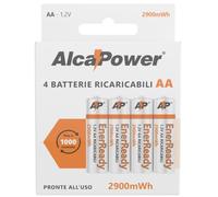 STILO AA RICARICABILE PRECARICATA 2900MAH - BLISTER 4 BATTERIE AP2900ER-C4-ALC104010 ALCAPOWER