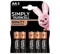 STILO AA SIMPLY - BLISTER 5 BATTERIE LR6/MN1500-MELDU036 DURACELL
