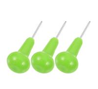 Stilo Braille 3 Pezzi in Acciaio Inox e Pp Verde Festa Scuola Decor | Scrittura Braille Precisa, Impugnatura Ergonomica Leggera, Portatile per Appunti Tattili, Scuola e Viaggio