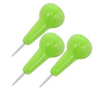 Stilo Braille 3pezzi Verde in Acciaio Inox e Pp per Scrittura | Kit Leggero Ergonomico Portatile, Precisione nei Punti, Decorazioni Scuola