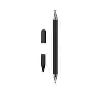 Stilo capacitivo magnetico 3-in-1 per tablet e telefoni - Punta fibra, ventosa e penna a sfera, compatibile con Apple, Samsung, Huawei Black