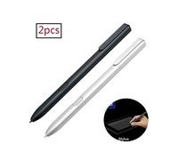 Stilo con punta di precisione, set di 2 penne S senza impronte digitali per Samsung Galaxy Tab S3T820T825, bianco e nero, alta sensibilità per il