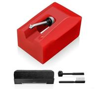 Stilo di ricambio ATN95E per Audio-Technica AT-LP120 per cartuccia AT93 AT95E, ago diamantato per giradischi in vinile (rosso)