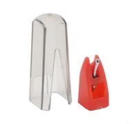 Stilo di ricambio per cartuccia Ortofon OM Super Giradischi, ABS di alta qualità e ago in metallo, prestazioni audio migliorate e design per una riproduzione audio precisa (rosso)