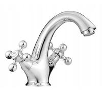 Stilo Retro Rubinetto da cucina e bagno - Rubinetto da cucina cromato di alta qualità - ideale come rubinetto per lavabo, rubinetto per lavello e spina a scatto