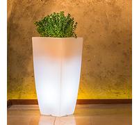 VASO HOME LIGHT QUADRO 40X40X90 CM GHIACCIO BIA