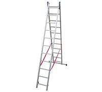 Scala parallela 2 rampe stilo facal alluminio en 131 h.cm 301/510 pioli 2x11 Fac