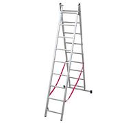 Stilo trasformabile 2 rampe (Alluminio, 9+9 gradini)