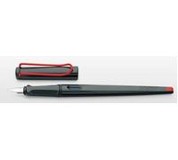 LAMY joy AL - stilografica per calligrafia con impugnatura ergonomica e pennino in acciaio lucido 1,1 mm - cartuccia d'inchiostro LAMY T 10 blue