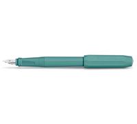 Kaweco Perkeo Fountain Pen Breezy Teal 10002223 - Penna stilografica in plastica petrolio, tratto medio, 15,5 cm