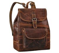 STILORD 'Adele' Borsa Zaino Donna Piccolo in Pelle, Zainetto Borse, Colore:luino - marrone