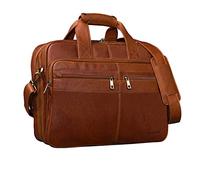 STILORD "Alexander" Borsa da lavoro in pelle uomo donna Grande borsa porta documenti e PC Ventiquattrore da ufficio Cartella per la scuola borsa a tracolla Colore:cognac-marrone
