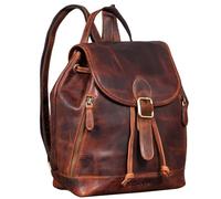 STILORD 'Allison' Zaino Elegante Donna Pelle Daypack Vintage Backpack Zainetto Borsa a Tracolla Pratico Elegante Borsa da Viaggio Zaino da Lavoro in Cuoio Autentico, Colore:bordeaux - marrone