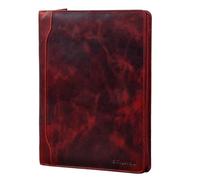 STILORD 'Arvid' Cartellina Portadocumenti in Pelle Agenda Cartella Business A4 Anelli Raccoglitore per PC 13,3 pollici, Colore:kara - rosso