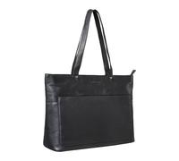 STILORD 'Astrid' Borsa Shopper Donna Grande in Pelle Vintage Elegante Borsa a Tracolla Business Bag per PC da 15,6 Pollici Borsa a Spalla per Lavoro Shopping, Colore:nero