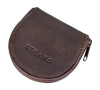 STILORD 'Benji' Portafoglio Piccolo Pelle per Uomo Donna Vintage Portamonete Slim Wallet Mini Porta Tessere Porta Chiavi in Pelle, Colore:cognac marrone scuro