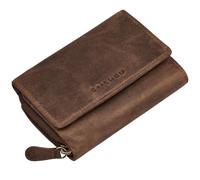 STILORD "Beverly Portafoglio Donna Pelle Medio con Blocco RFID Portamonete Cuoio Autentico con 13 Scomparti Portafogli Cerniera Porta Carte di Credito con Scatola Regalo Colore:marrone medio