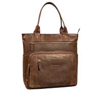STILORD "Bonnie" Borsa Donna Cuoio Grande Borsa Shopper con Molti Scomparti PC fino a 15,6 Pollici Elegante Borsa Tracolla Città Università Ufficio Tote Bag Vera Pella Colore:zamora - marrone