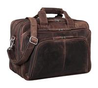 STILORD 'Calisto' Borsa Da Lavore Pelle XL Borsa Portadocumenti Borsa Business Bag Grande per Computer Portatile 17 pollici in Vera Pelle, Colore:zamora - marrone