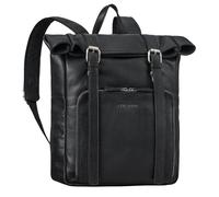 STILORD 'Celio' Zaino Porta PC Donna e Uomo Grande - Zaino Rolltop Pelle Vera Grande per Laptop 15,6-16 Pollici - Roll Backpack Elegante per Ufficio & Tempo Libero, Colore:nero