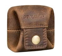 STILORD 'Claron' Portafoglio Piccolo in Pelle Porta Spicci per Uomo Donna Borsellino Mini Vintage in Cuoio Portamonete Retro Retro Wallet, Colore:soria - marrone