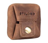 STILORD “Claron” Portafoglio Piccolo in Pelle Porta Spicci per Uomo Donna Borsellino Mini Vintage in Cuoio Portamonete Retro Retro Wallet Colore:marrone medio