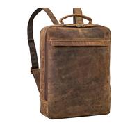 STILORD 'Claudio' Zaino Cuoio per Uomo e Donna Medio con Comparto per Laptop 13-14 Pollici Backpack porta PC Zaini per Studenti Daypack Zaino da Lavoro in Vera Pelle, Colore:colorado - marrone