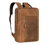 STILORD 'Connor' Zaino Moderno Con Scomparto per Laptop da 15,6 Pollici - Business in Pelle, Grande e Vintage in Vera Pelle, Colore:bergamo - marrone