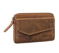 STILORD 'Cruz' Porta-chiavi Pelle RFID per Uomo e Donna Portachiavi Moto Cuoio Organizer Chiavi Porta-Carte Vintage, Colore:bergamo - marrone