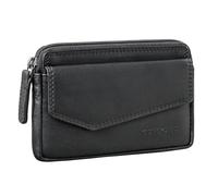 STILORD 'Cruz' Porta-chiavi Pelle RFID per Uomo e Donna Portachiavi Moto Cuoio Organizer Chiavi Porta-Carte Vintage, Colore:nero
