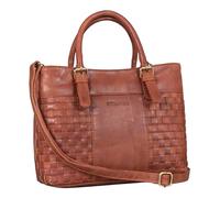 STILORD "Daniela" Moderna Borsa a Mano Pelle Donna con Aspetto Intrecciato Vintage Borsetta Tracolla della Spesa Tote Bag Cuoio Autentico Colore:arrona - marrone
