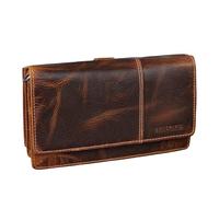 STILORD 'Darla' Borsa a Tracolla Pelle 3-in-1 con Portafoglio Donna Portamonete Grande con 9 Scomparti per carte Protezione RFID Portafoglio per Cellulare Cuoio Autentico, Colore:luino - marrone